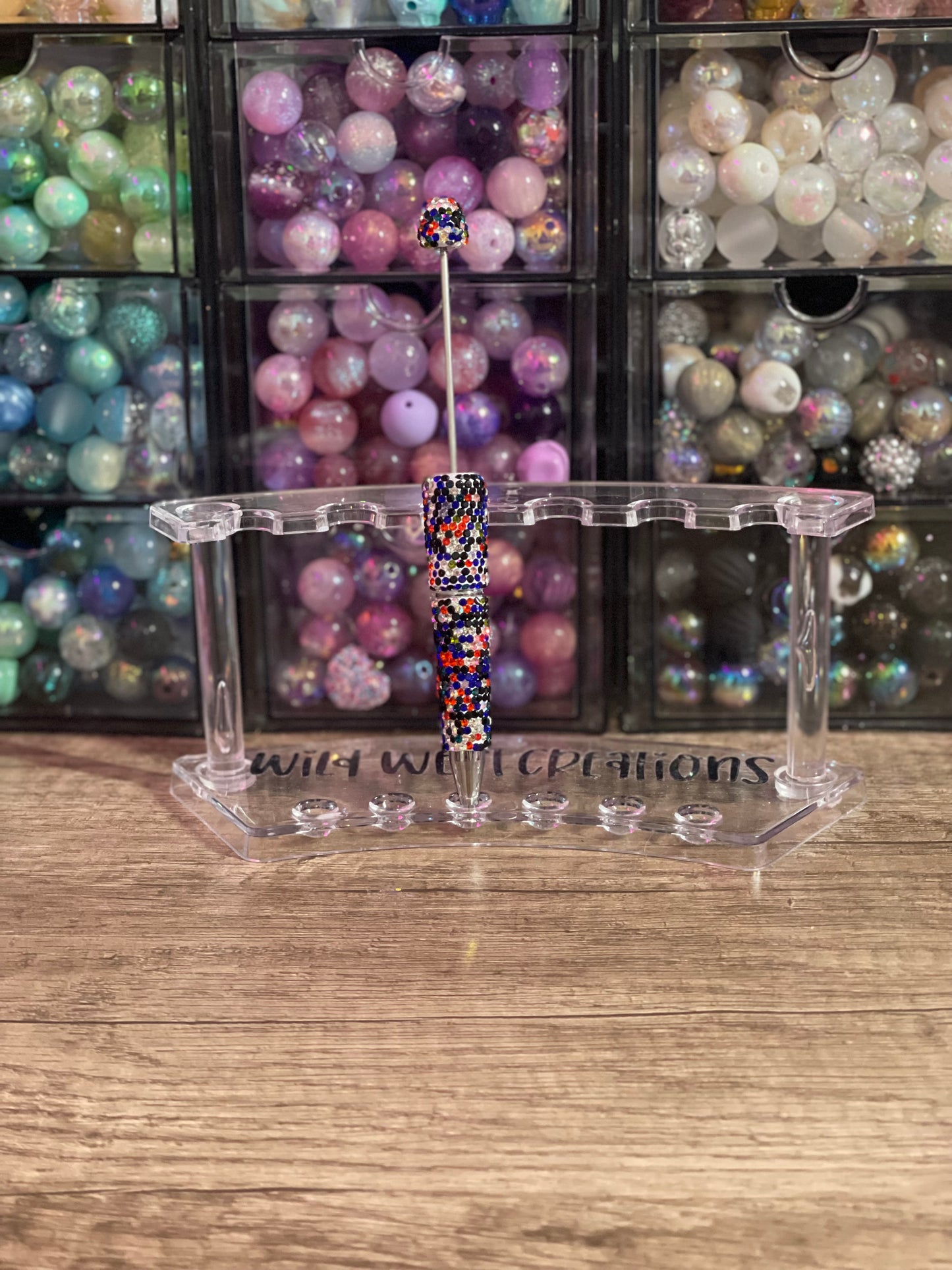 Dark Rainbow Bling Pen