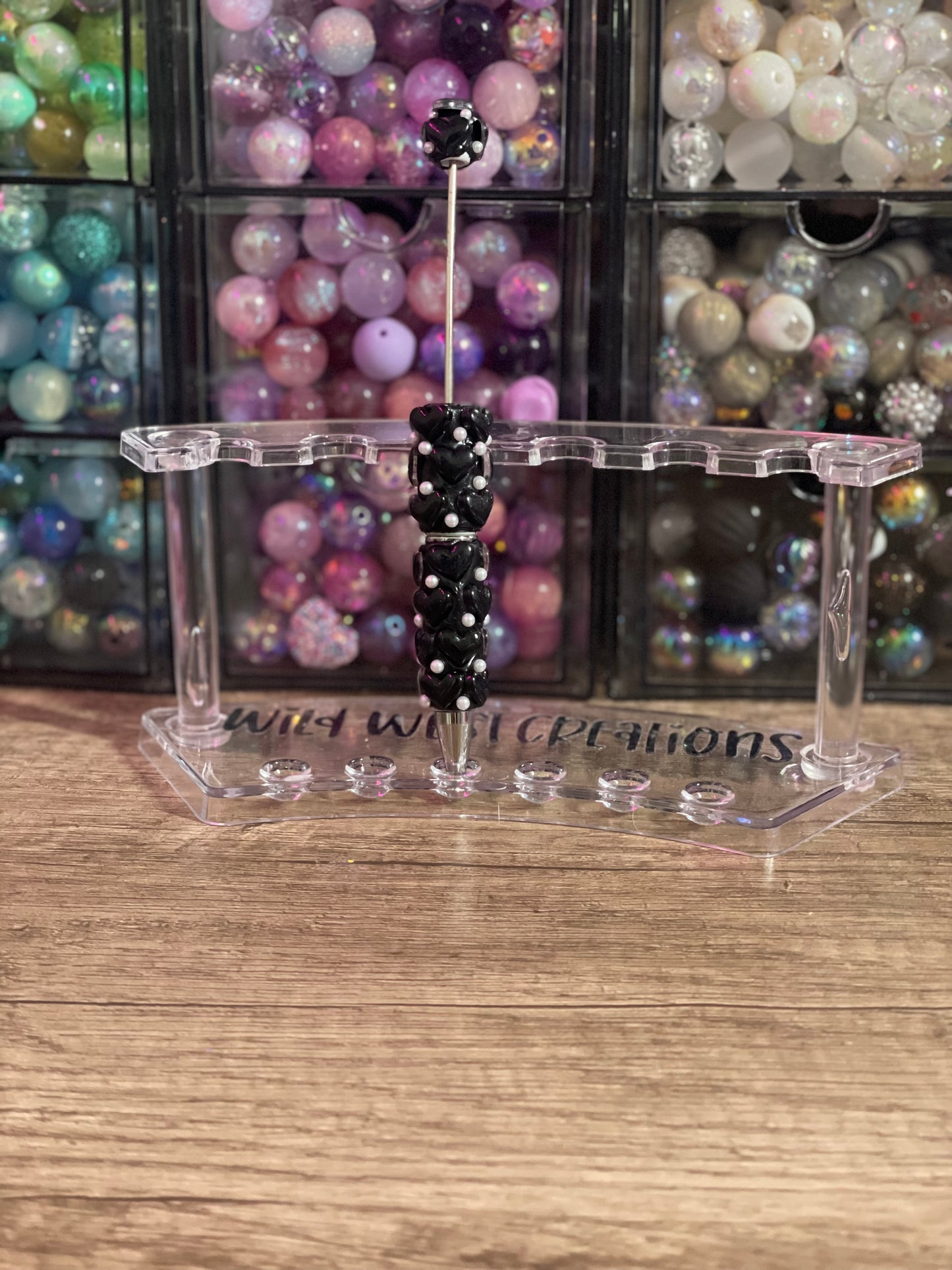 Black Heart Pearl Pen