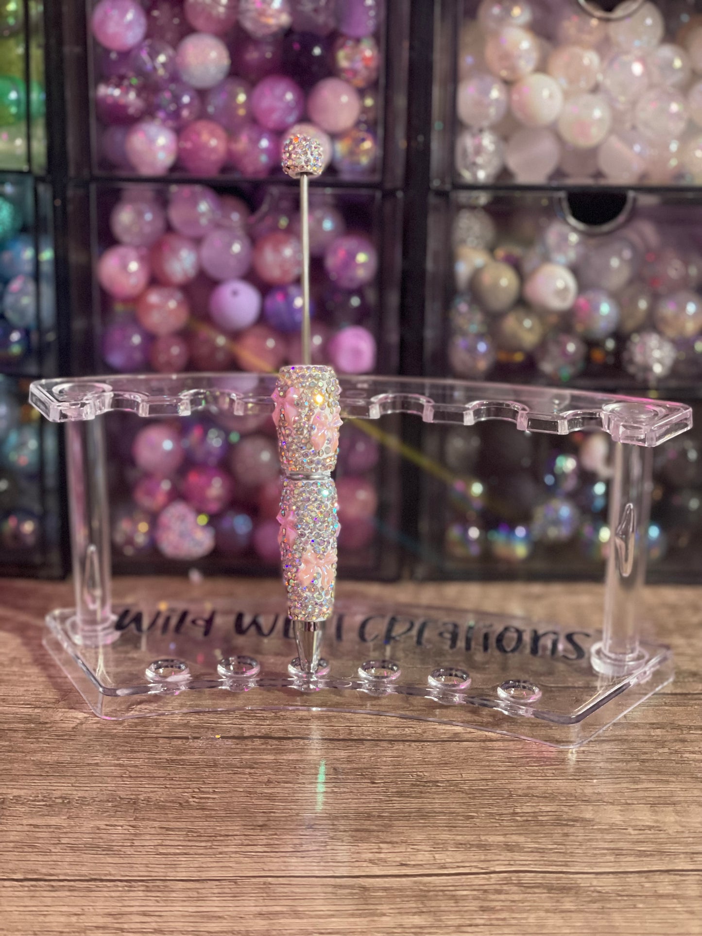 Pink Bows Bling Pen