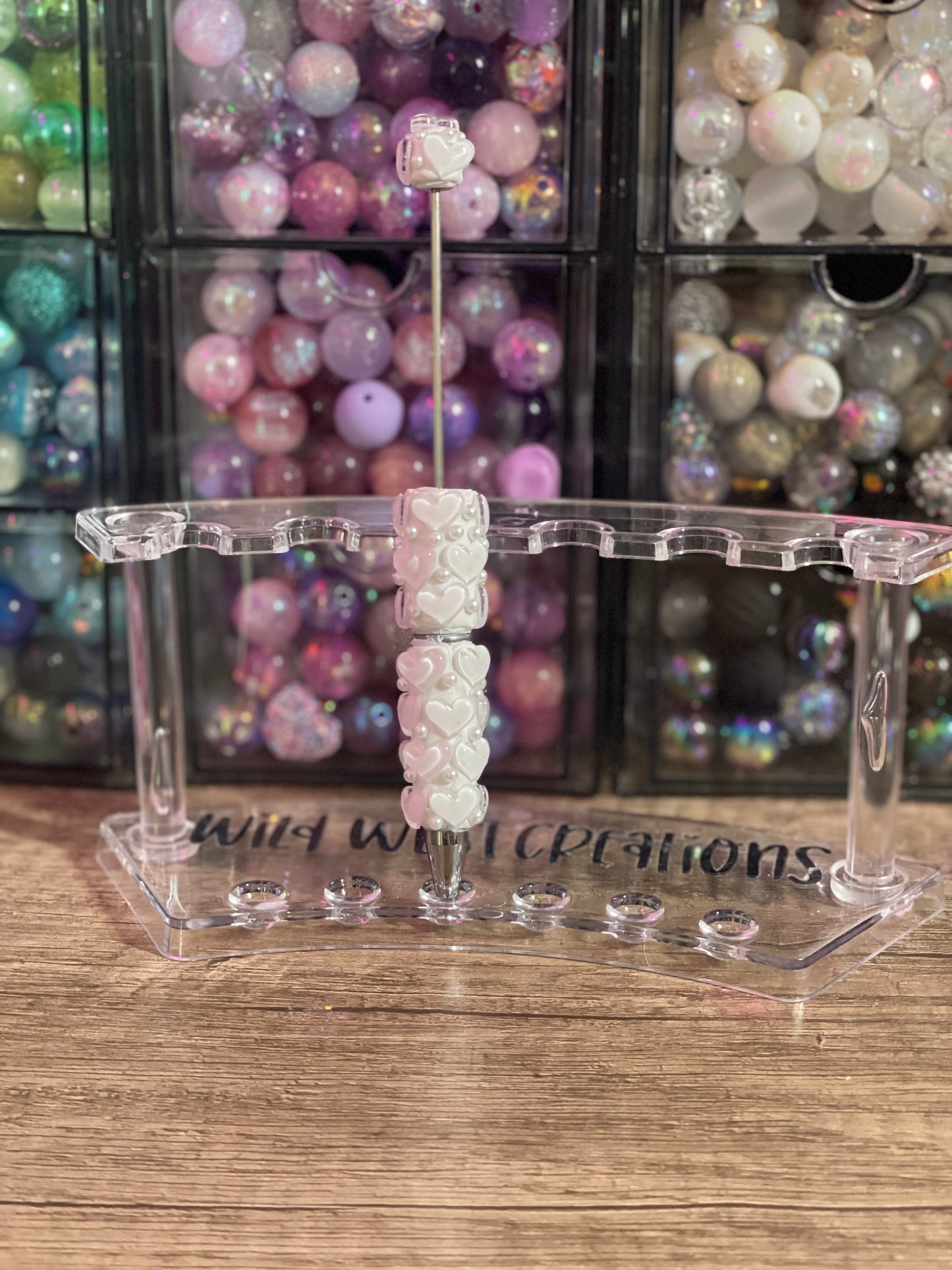 White Heart Pearl Pen