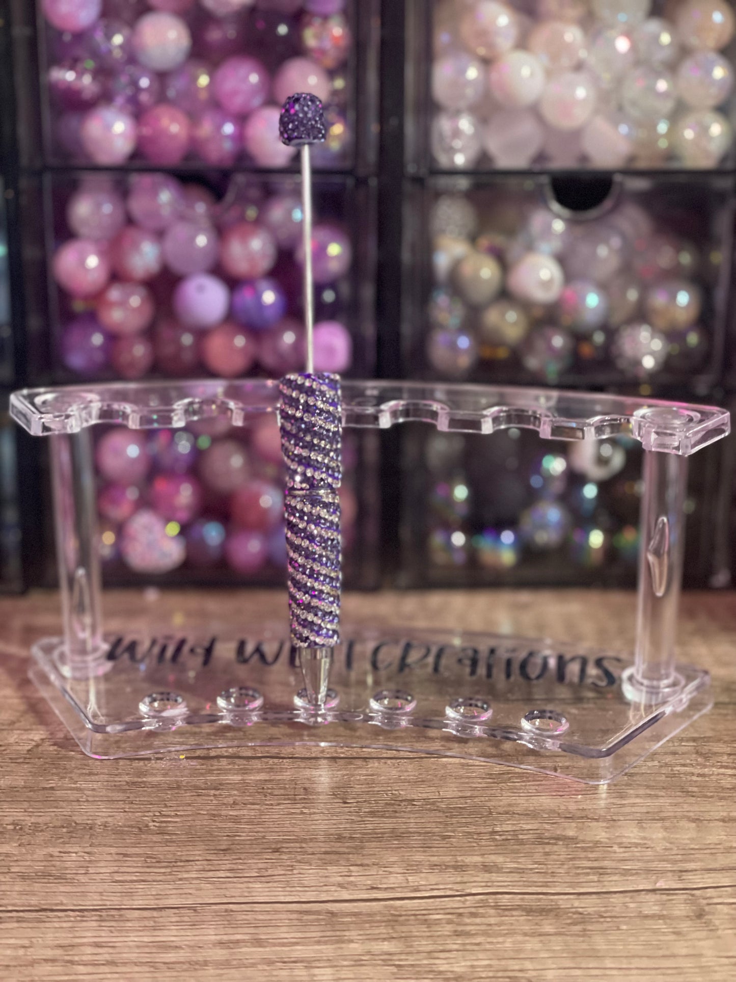 Purple Swirl Bling Pen