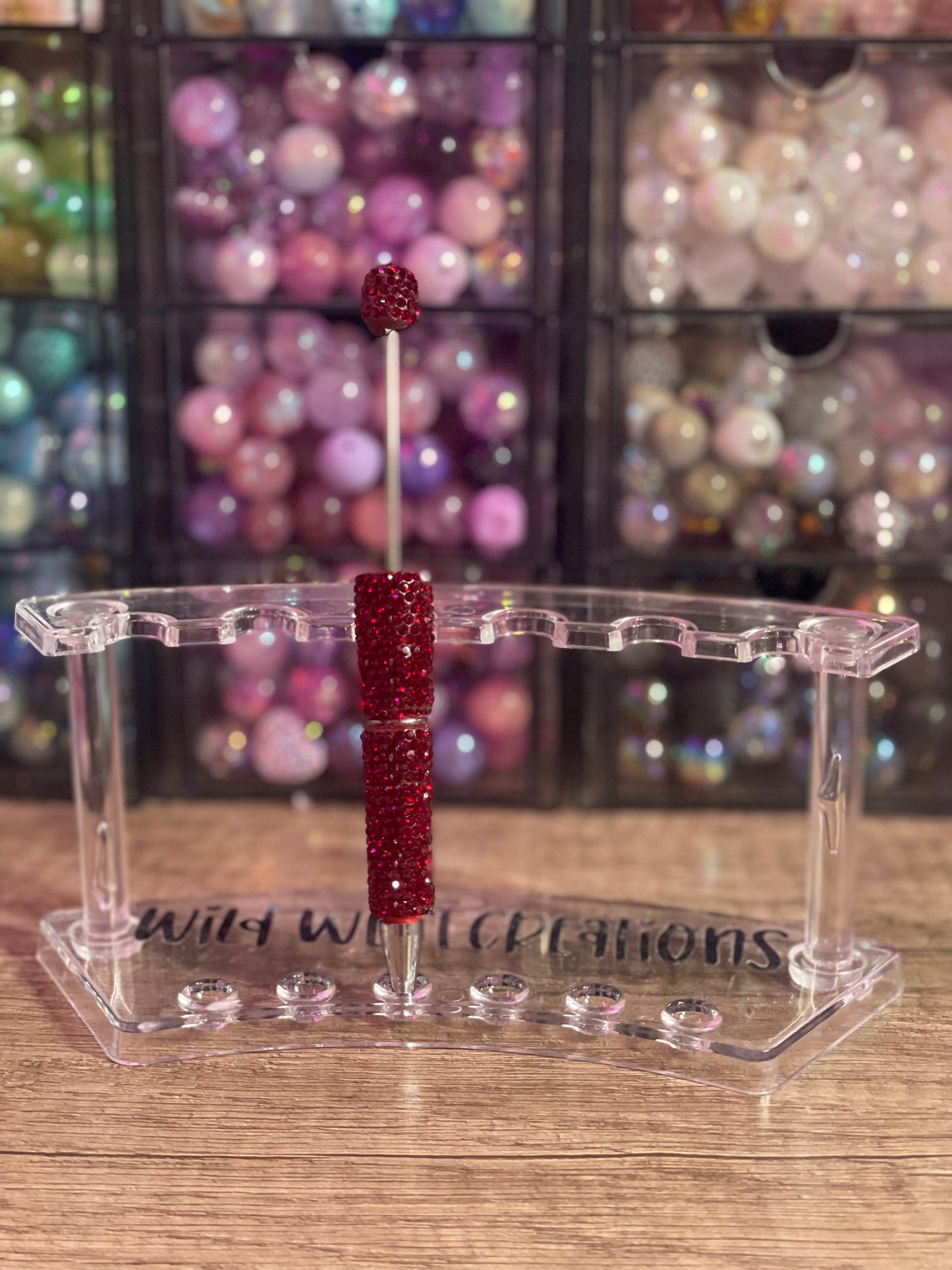 Dark Cherry Red Bling Pen