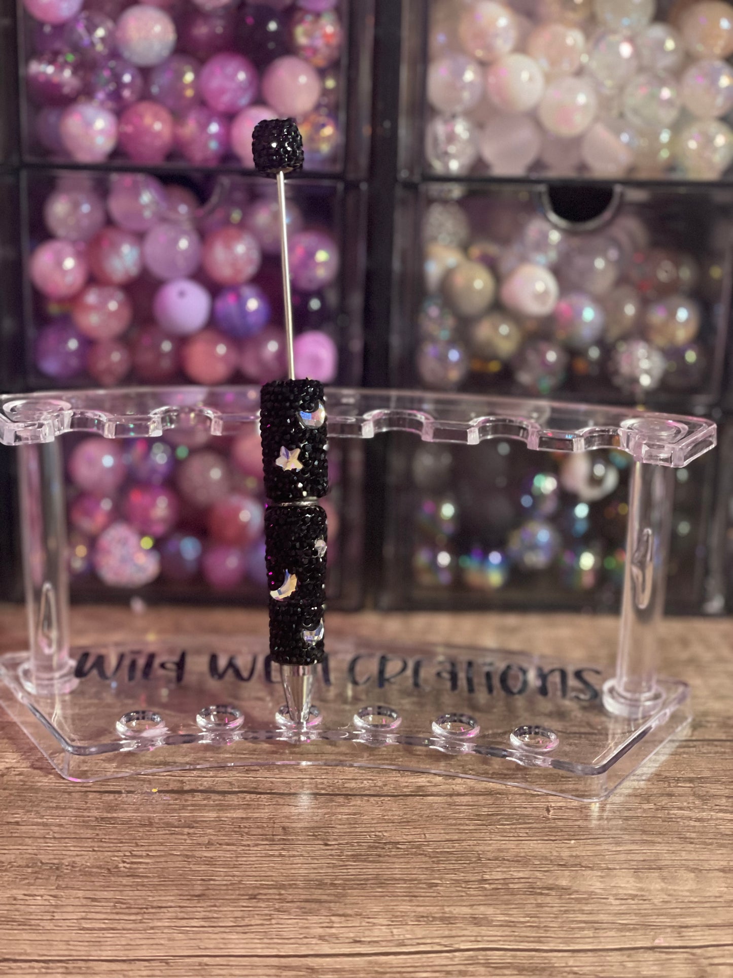 Black Moon & Stars Bling Pen
