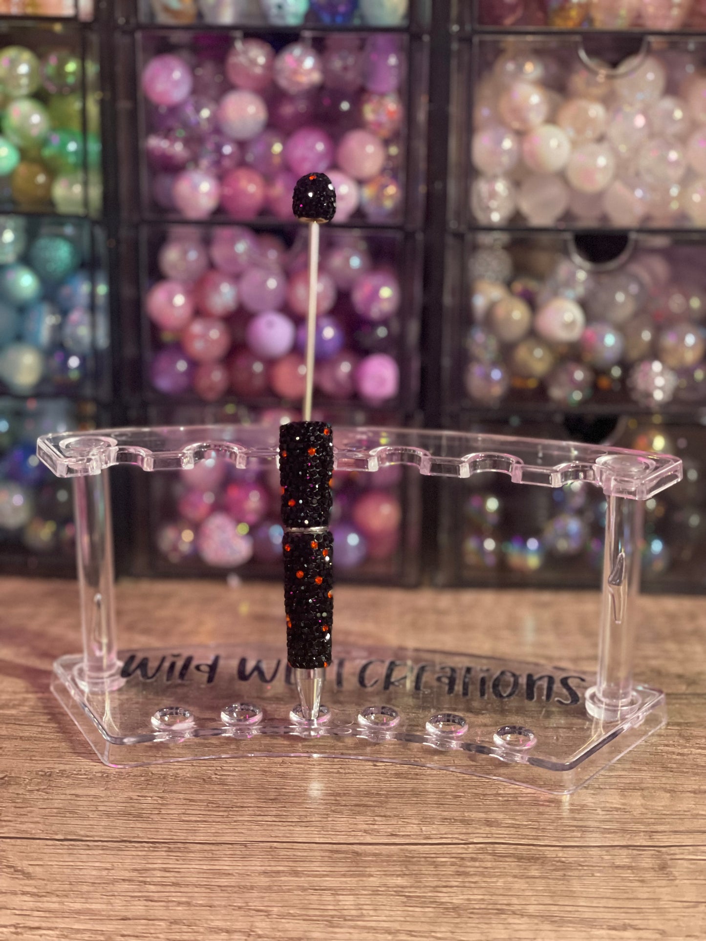 Black w/ Orange Bling Pen