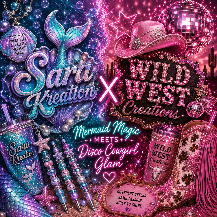 Sara Kreation🧜🏼‍♀️✨ x WILD WEST STRAW TOPPERS 🪩✨