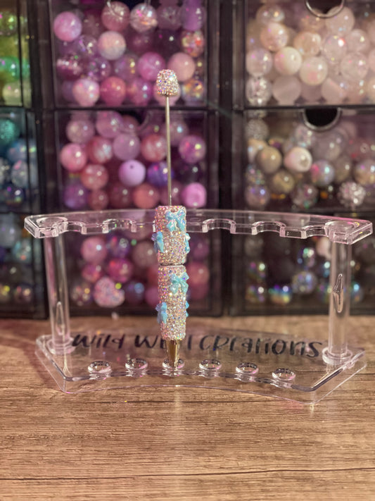 Blue Bows Bling Pen