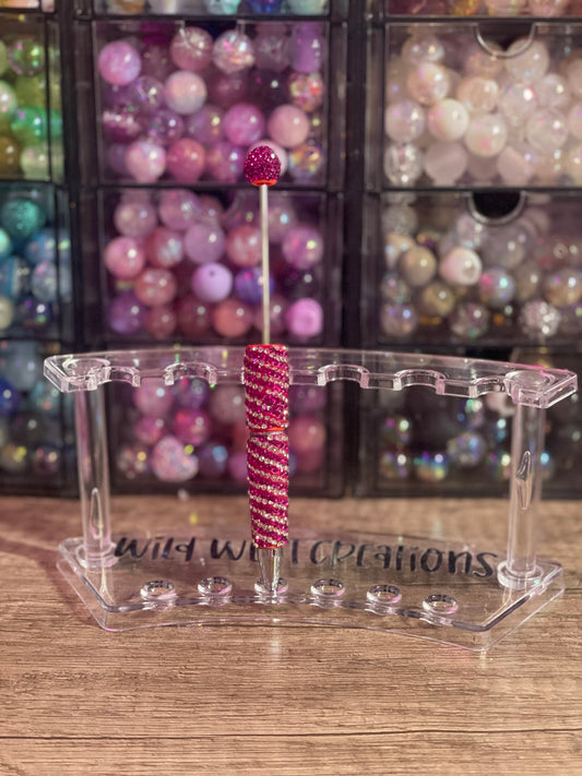 Magenta Swirl Bling Pen