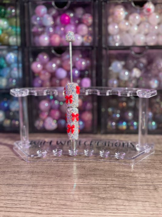 Red Bows Bling Pen