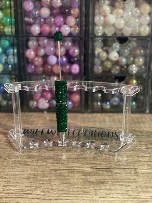 Dark Green Bling Pen