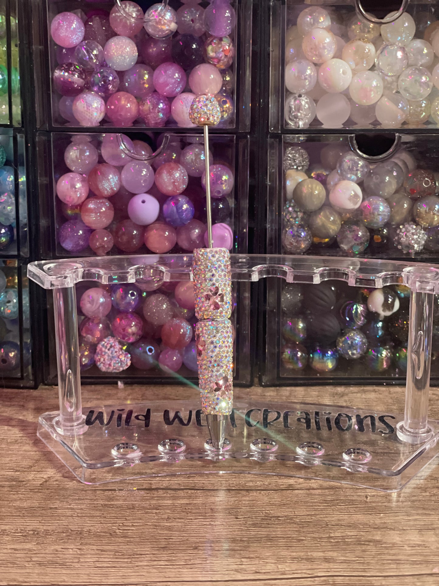 Pink Clover Bling Pen
