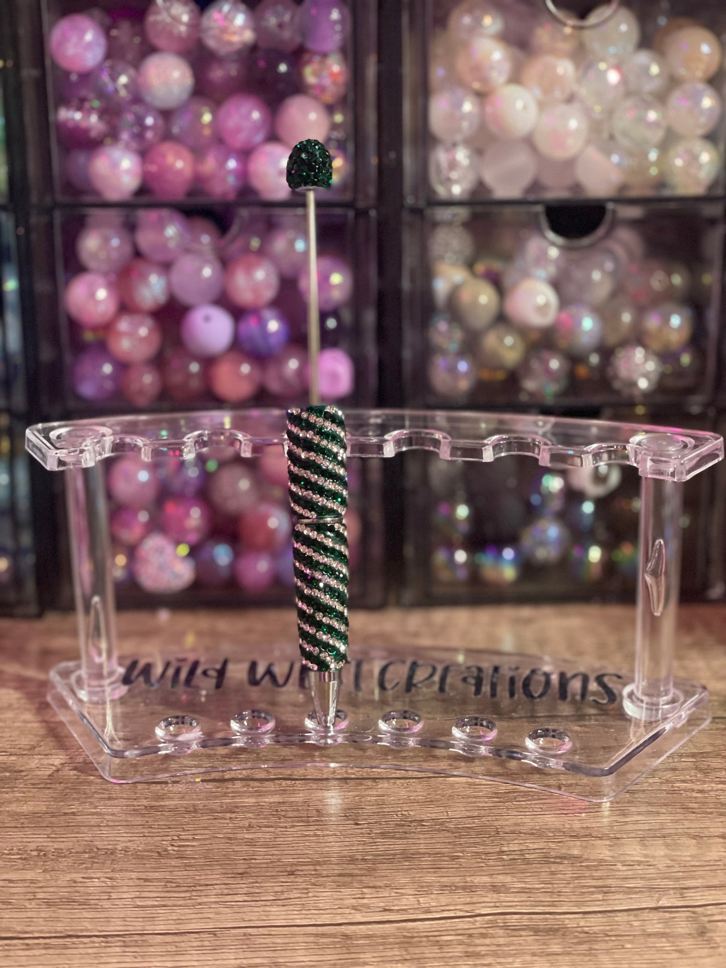 Emerald Swirl Bling Pen