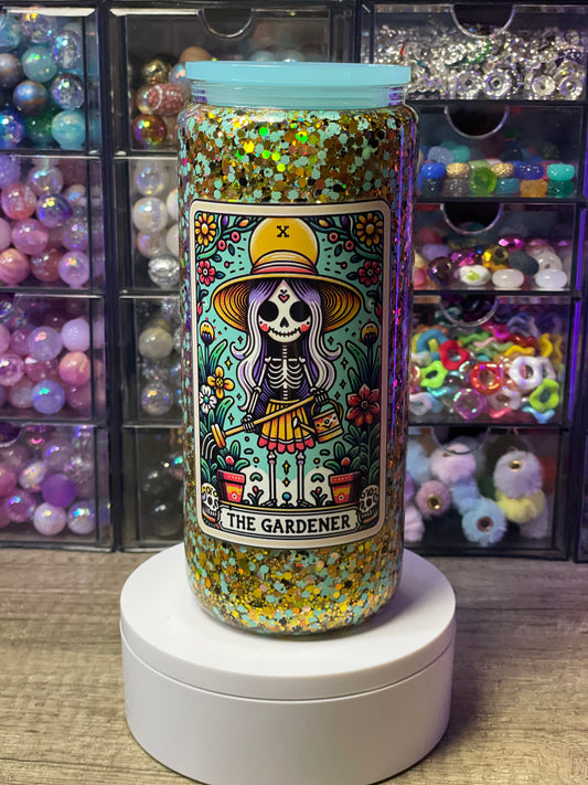 20oz “The Gardener” Glass Snow Globe