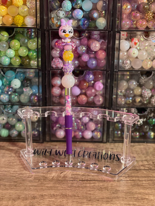 Daisy Rhinestone Filled Pen