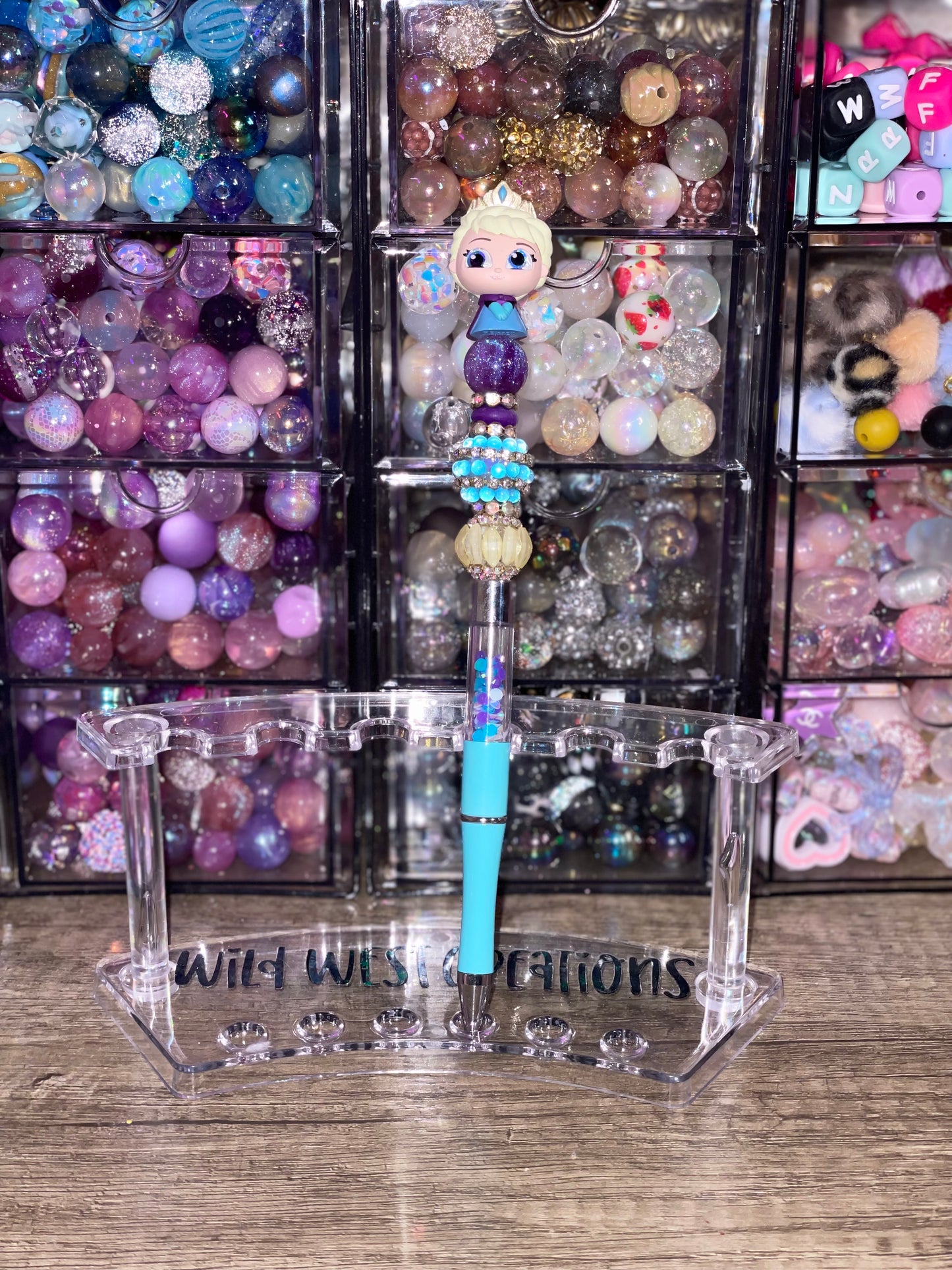 Elsa Rhinestone Filled Pen