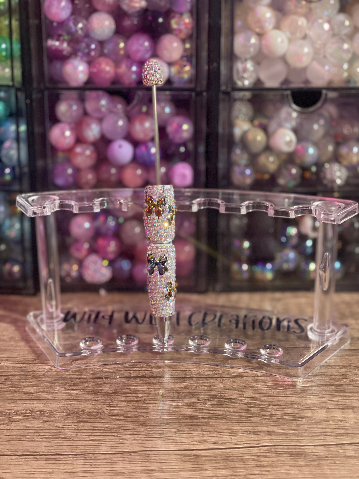 Black Bows Bling Pen