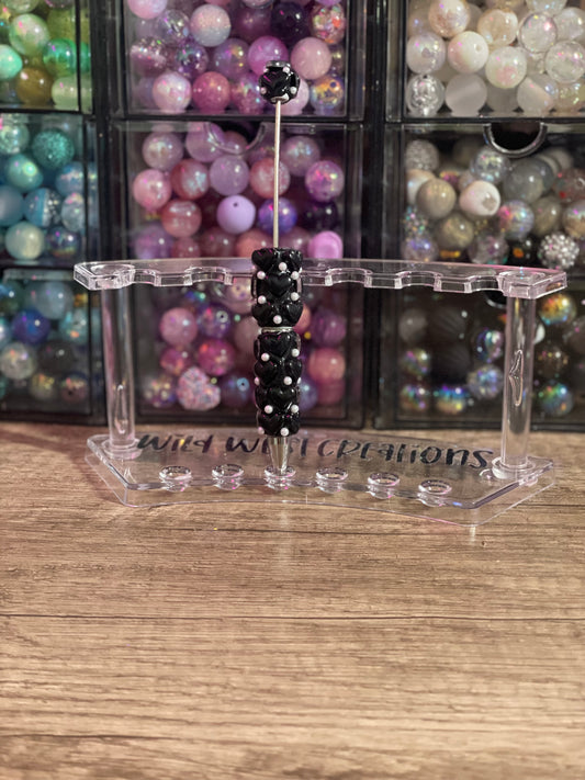 Black Heart Pearl Pen