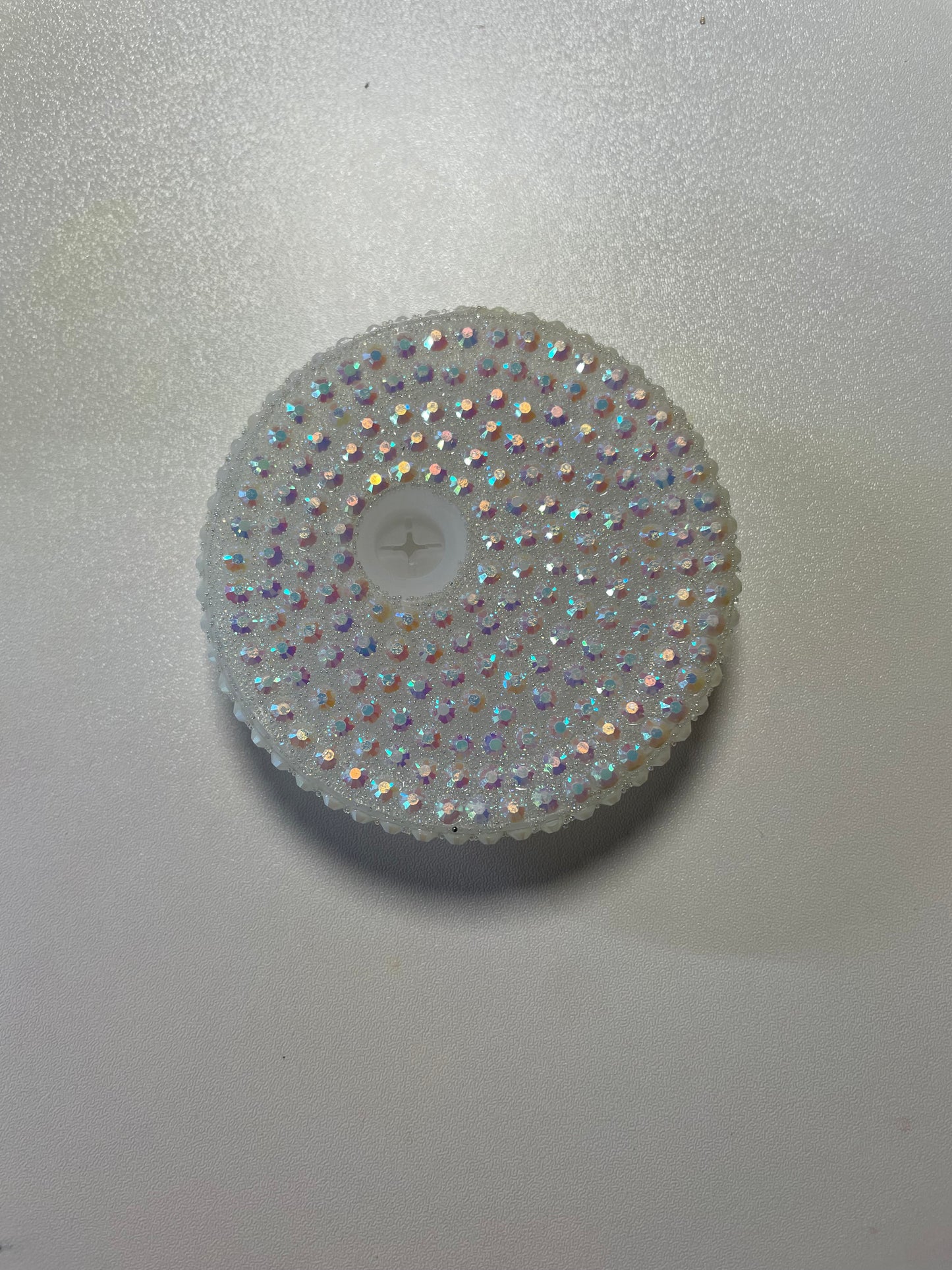 White Bling Lid✨