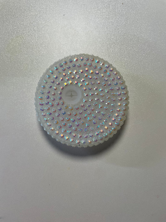 White Bling Lid✨