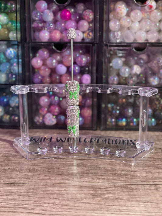 Green Bows Bling Pen