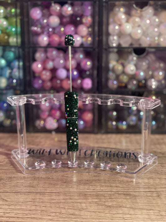Dark Green AB Bling Pen
