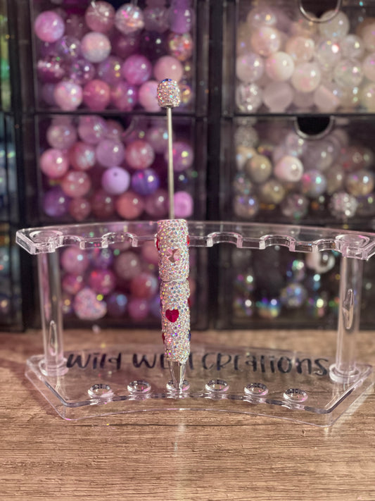 Colorful Hearts Bling Pen