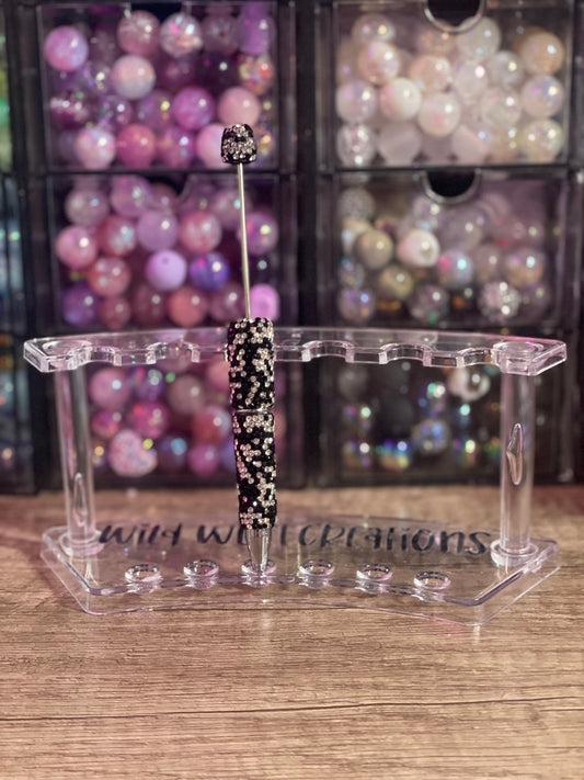 Black & Silver Bling Pen