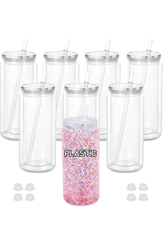 20 oz Acrylic Snow Globe Cup