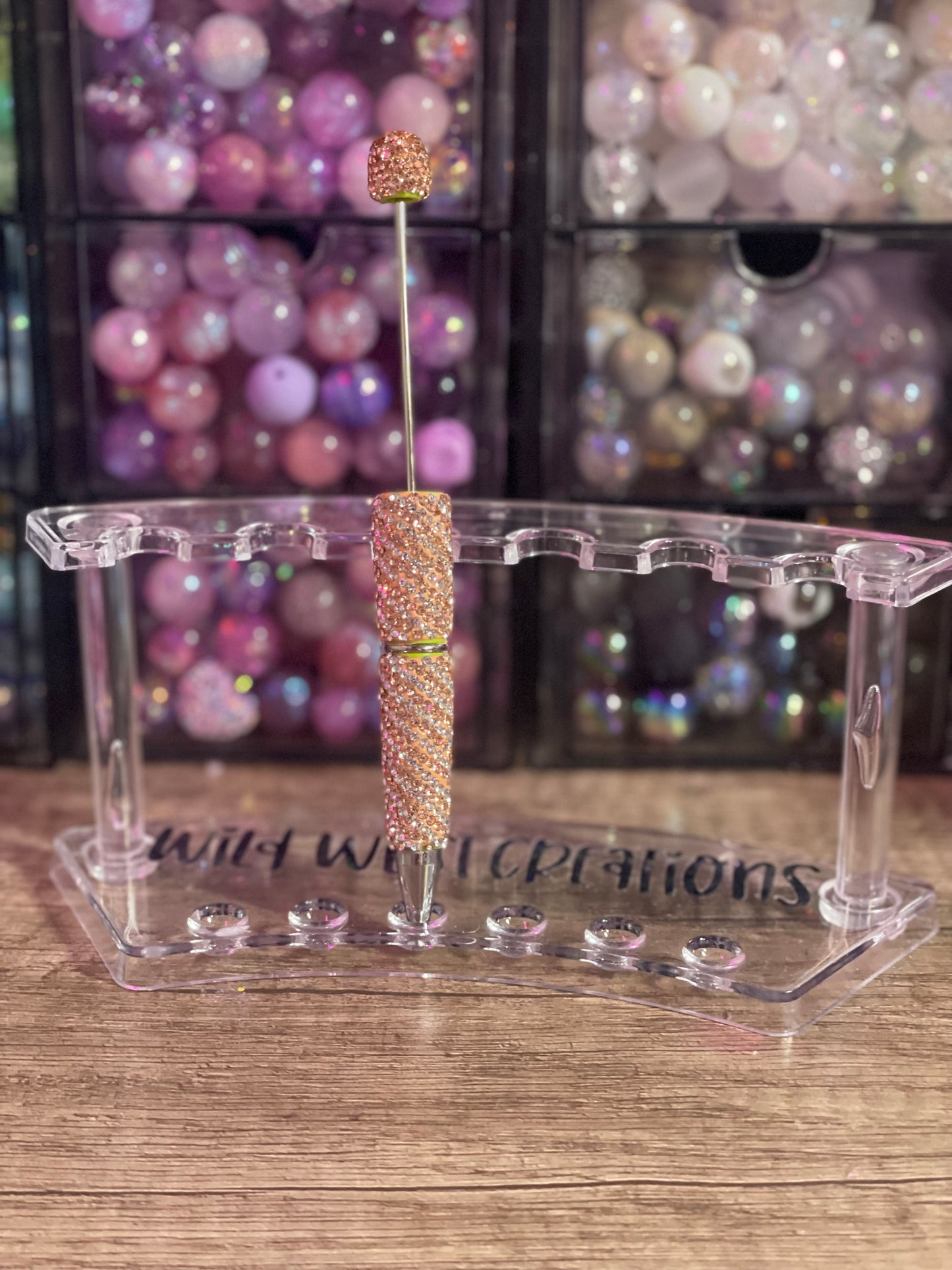 Light Brown Swirl Bling Pen