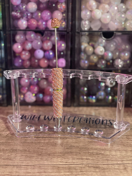 Light Brown Swirl Bling Pen