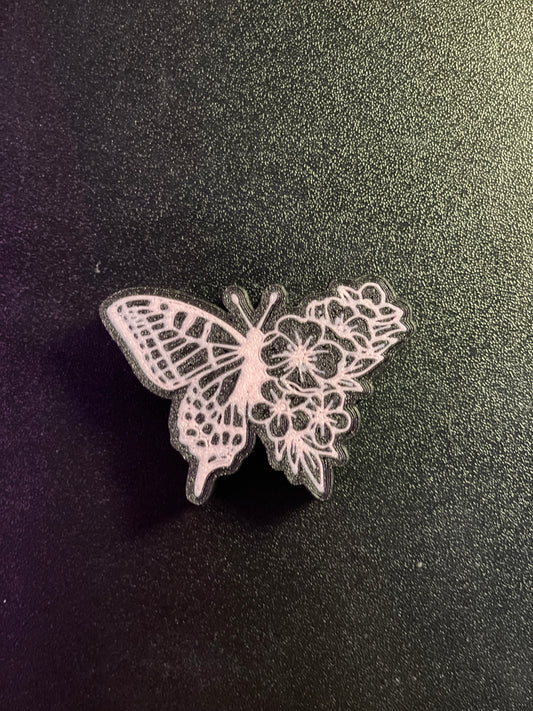 Black & Pink Butterfly