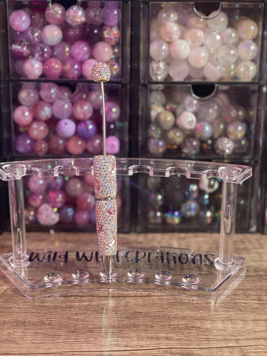 Pink Moon & Stars Bling Pen