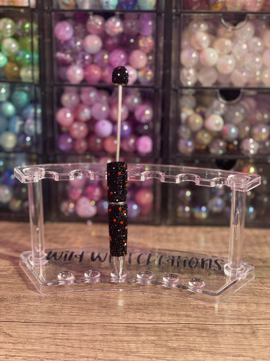 Black w/ Orange Bling Pen