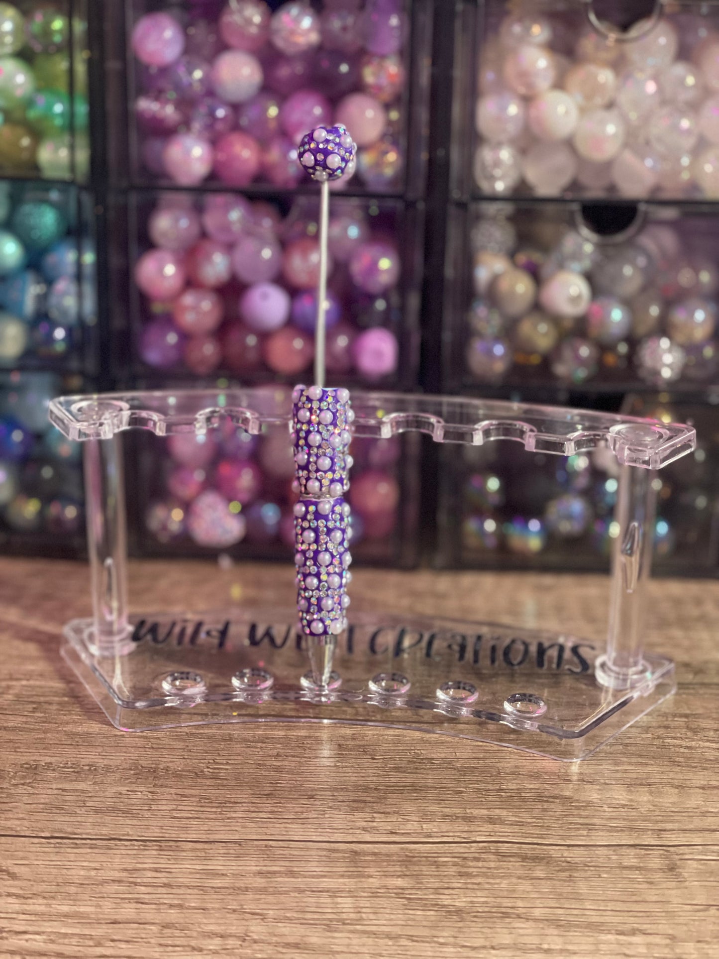 Purple w/ Pearls Bling Pen