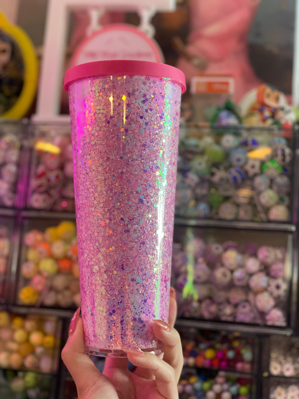 Pink Glow Glitter